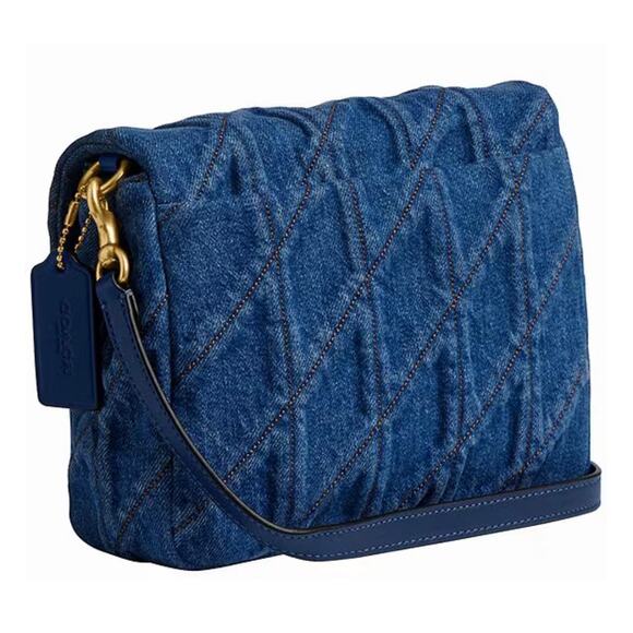 COACH Quilted Denim Times Square Tabby NWT - Picture 3 of 4